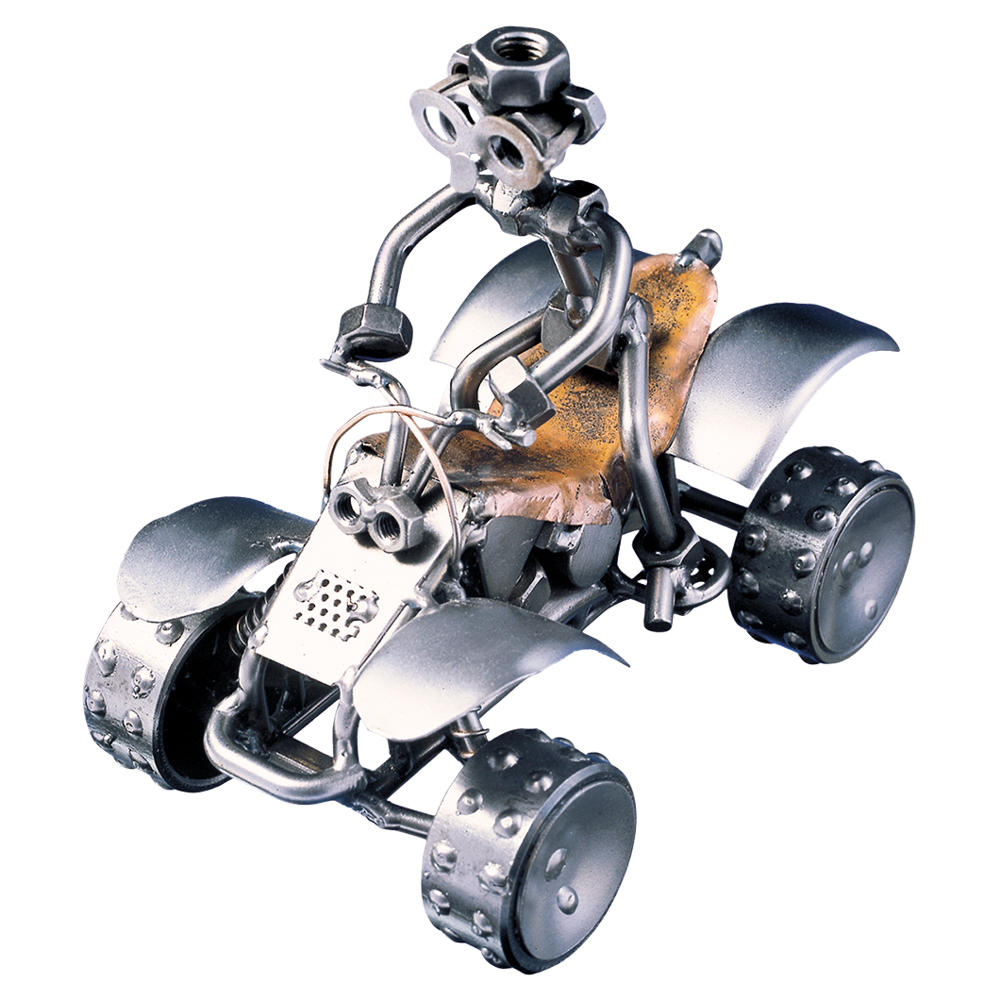 Metalfigur Firehjulet Crosser Atv