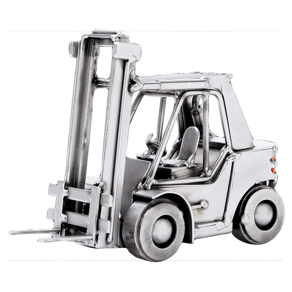 Metalfigur Lager Logistik Gaffeltruck