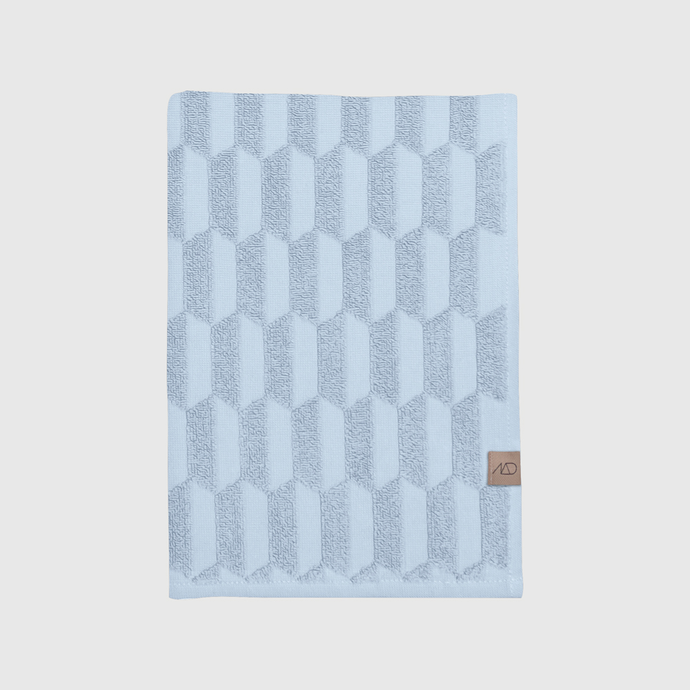 Mette Ditmer Geo Håndklæde Lyseblå 35x50