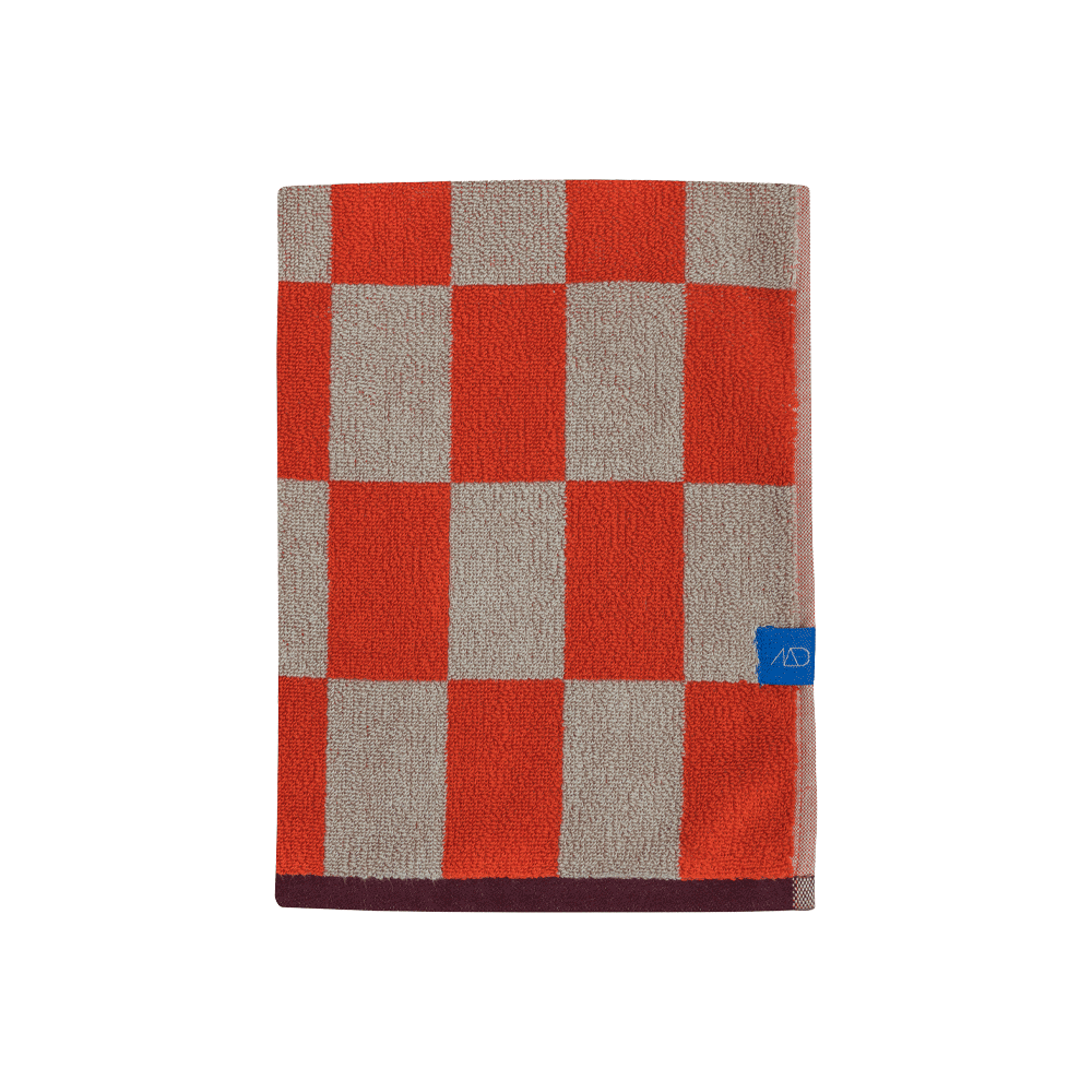 Mette Ditmer Retro Økologisk Håndklæde Rød 50x90