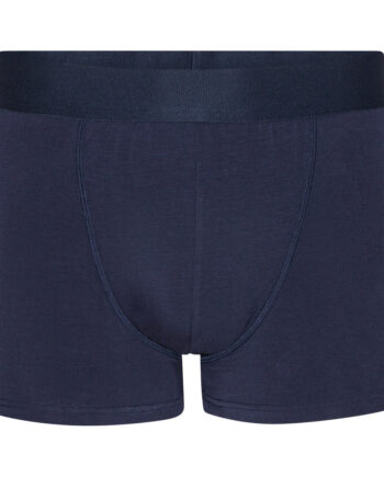 Navy Boxershorts Bambus Str Medium