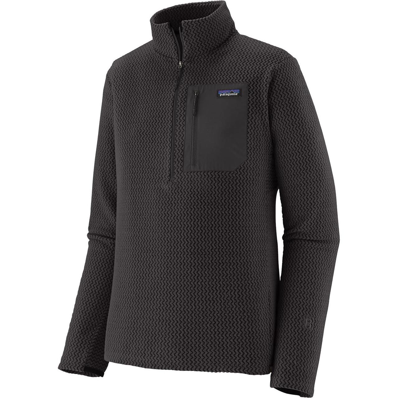Patagonia Mens Air Zip Neck Sort Black Large