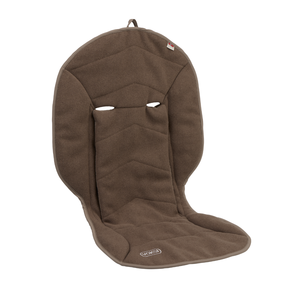 Voksi Stroller Inlay Uldunderlag Nyhed Walnut