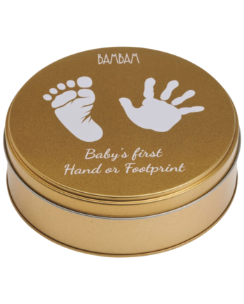 Bambam Fod Håndaftryk Baby Gips Guld