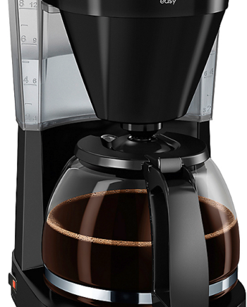 Melitta Kaffemaskine Sort Easy Med Glaskolbe Brygger Kopper