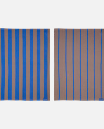 Mette Ditmer Stripes Viskestykke Pak Koboltblå