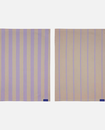 Mette Ditmer Stripes Viskestykke Pak Lyslilla